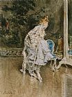Giovanni Boldini Canvas Paintings - The Beauty Before The Mirror